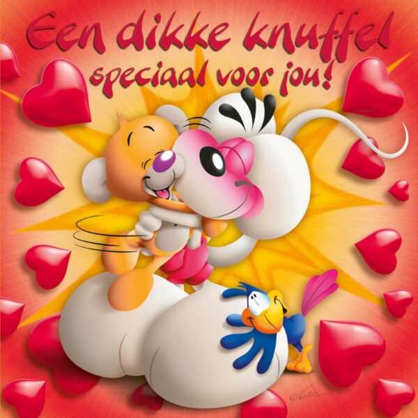 Diddl 3D-wenskaart - Een dikke knuffel speciaal voor jou!