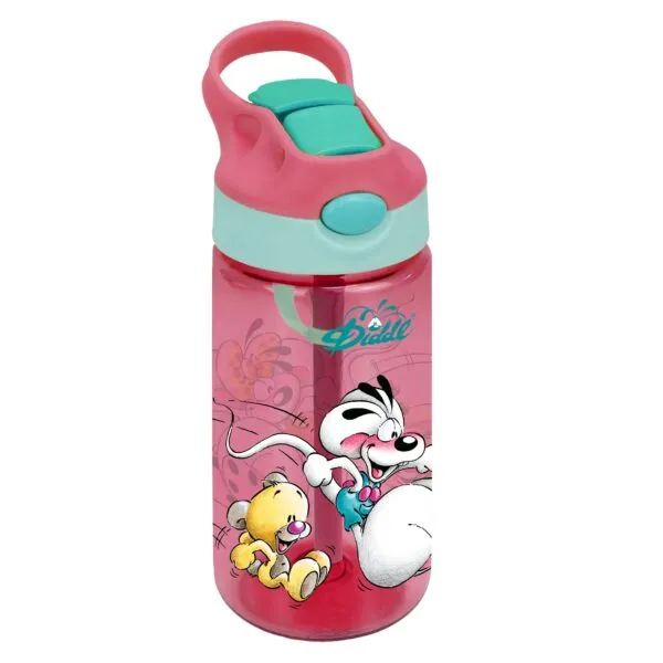 Diddl drinkfles 450ml roze
