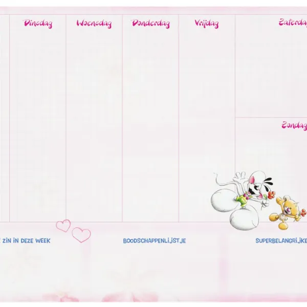 Diddl weekplanner A4