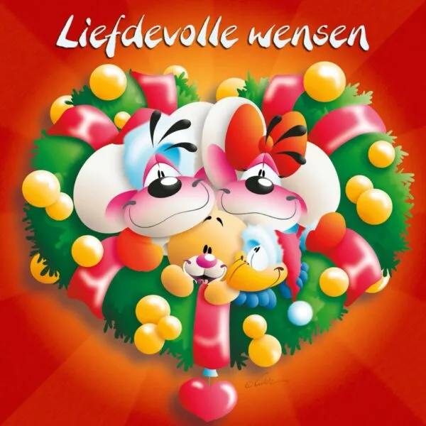 Diddl 3D-wenskaart - Liefdevolle wensen