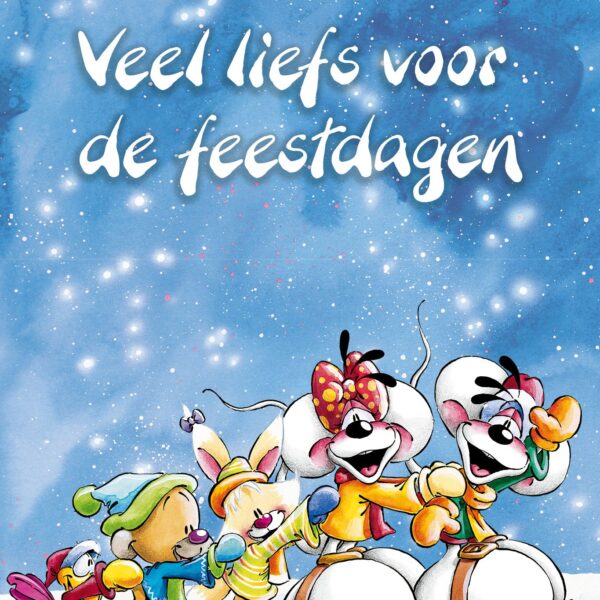 Diddl wenskaart - Veel liefs voor de feestdagen