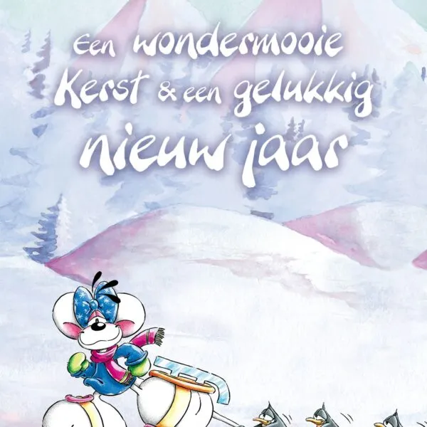 Diddl wenskaart - Een wondermooie Kerst & een gelukkig nieuw jaar